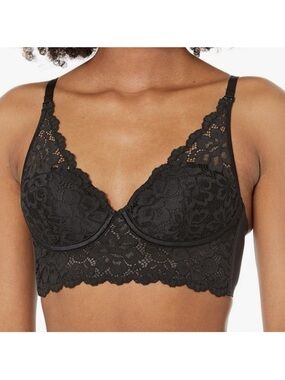 Maidenform Women's Pure Comfort Wireless Lace Bralette Convertible Bra Size 40D